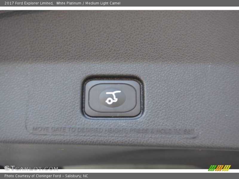 White Platinum / Medium Light Camel 2017 Ford Explorer Limited