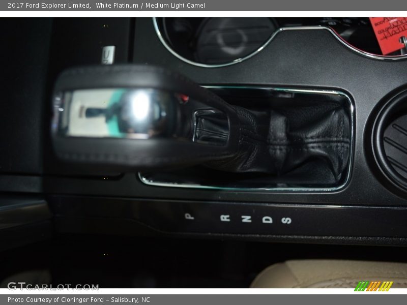 White Platinum / Medium Light Camel 2017 Ford Explorer Limited