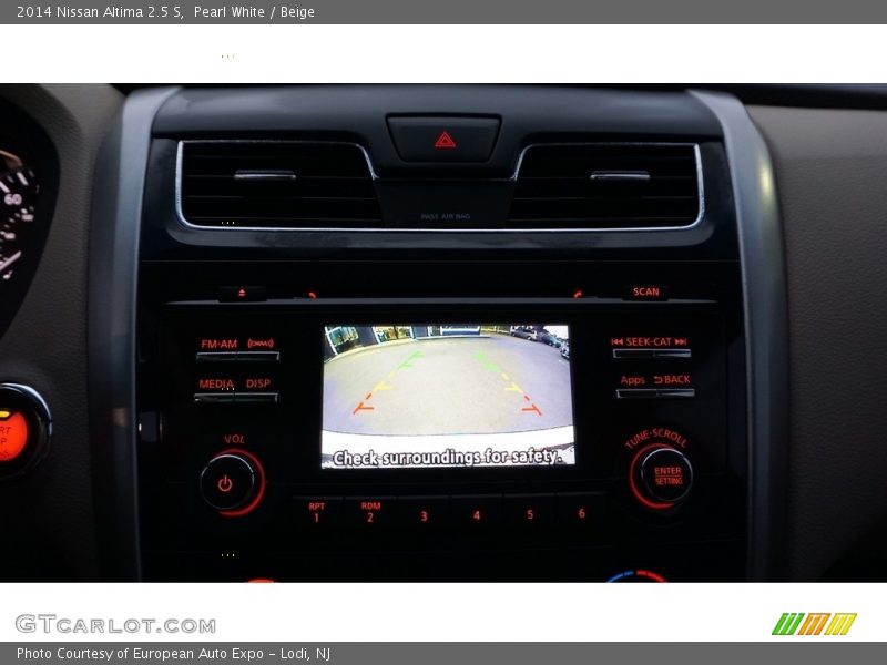 Pearl White / Beige 2014 Nissan Altima 2.5 S