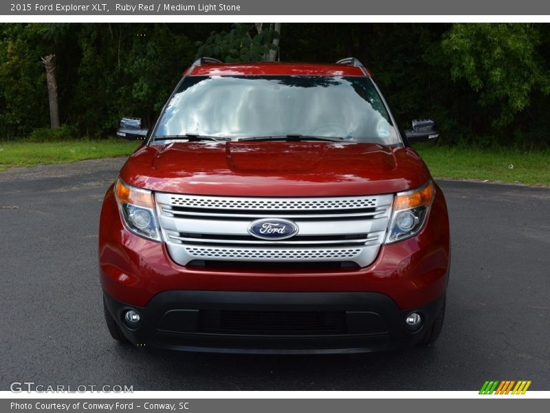 Ruby Red / Medium Light Stone 2015 Ford Explorer XLT