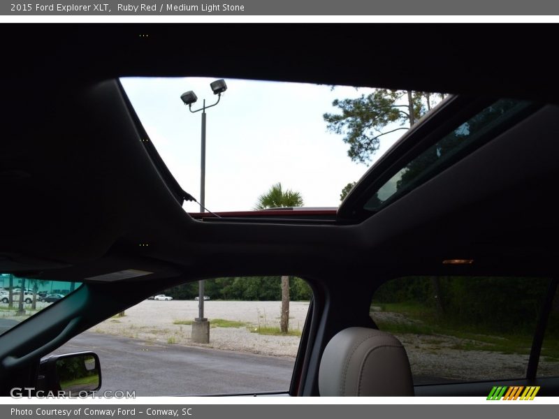 Ruby Red / Medium Light Stone 2015 Ford Explorer XLT