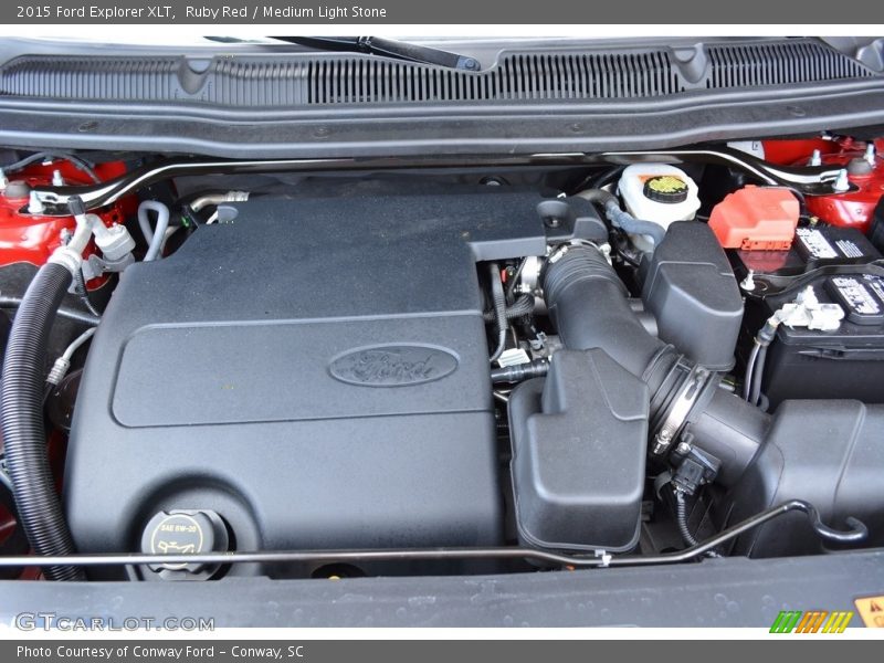 Ruby Red / Medium Light Stone 2015 Ford Explorer XLT