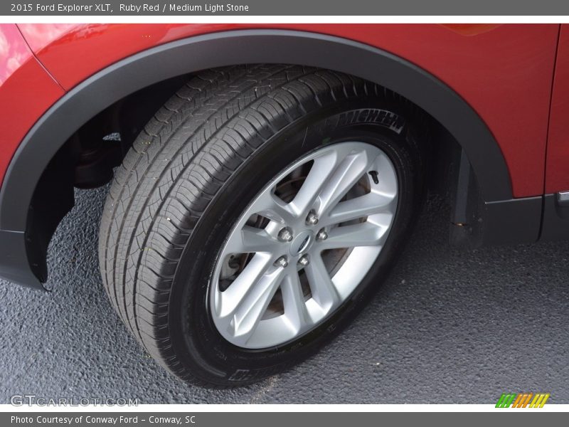 Ruby Red / Medium Light Stone 2015 Ford Explorer XLT