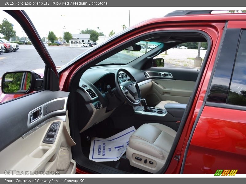Ruby Red / Medium Light Stone 2015 Ford Explorer XLT