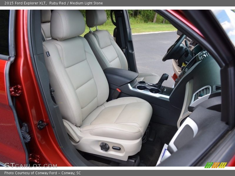 Ruby Red / Medium Light Stone 2015 Ford Explorer XLT