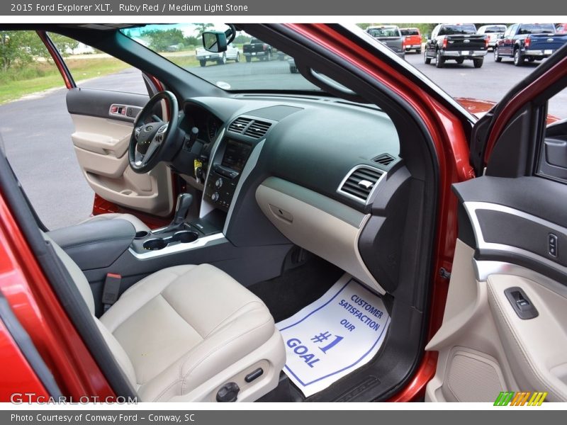 Ruby Red / Medium Light Stone 2015 Ford Explorer XLT