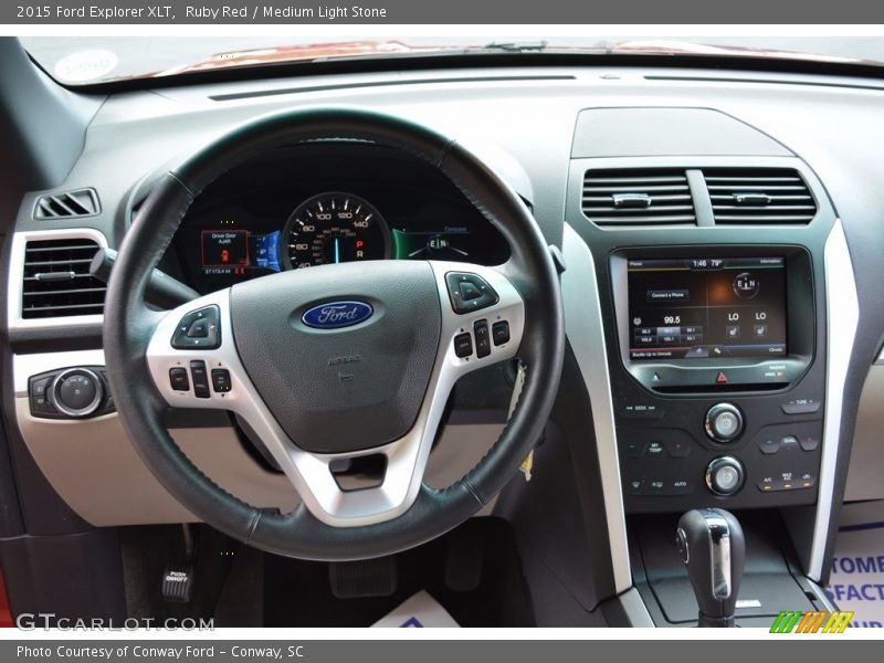 Ruby Red / Medium Light Stone 2015 Ford Explorer XLT