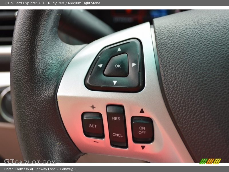 Ruby Red / Medium Light Stone 2015 Ford Explorer XLT