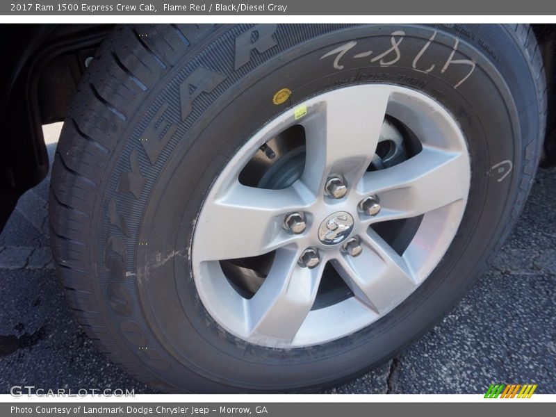 Flame Red / Black/Diesel Gray 2017 Ram 1500 Express Crew Cab