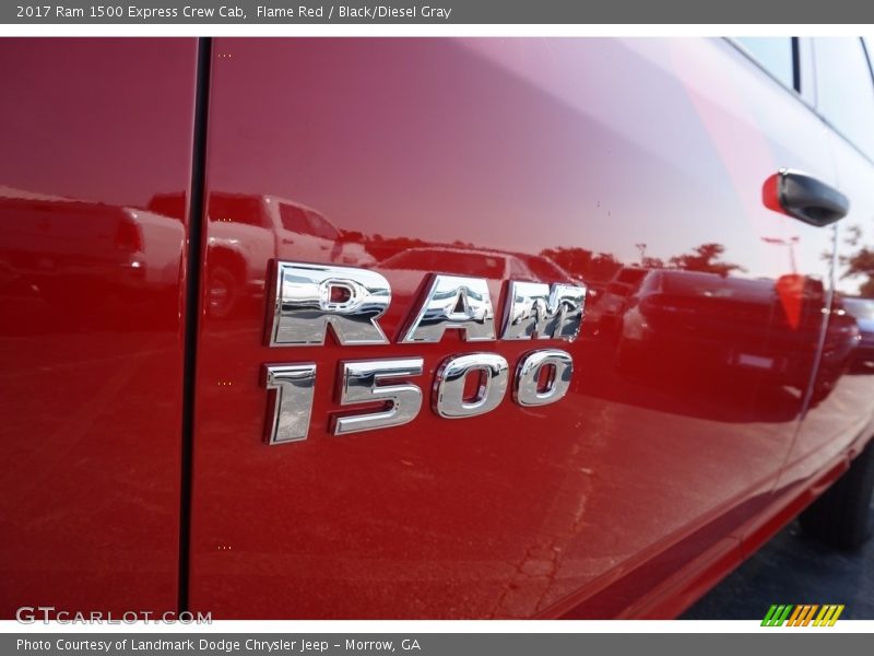 Flame Red / Black/Diesel Gray 2017 Ram 1500 Express Crew Cab