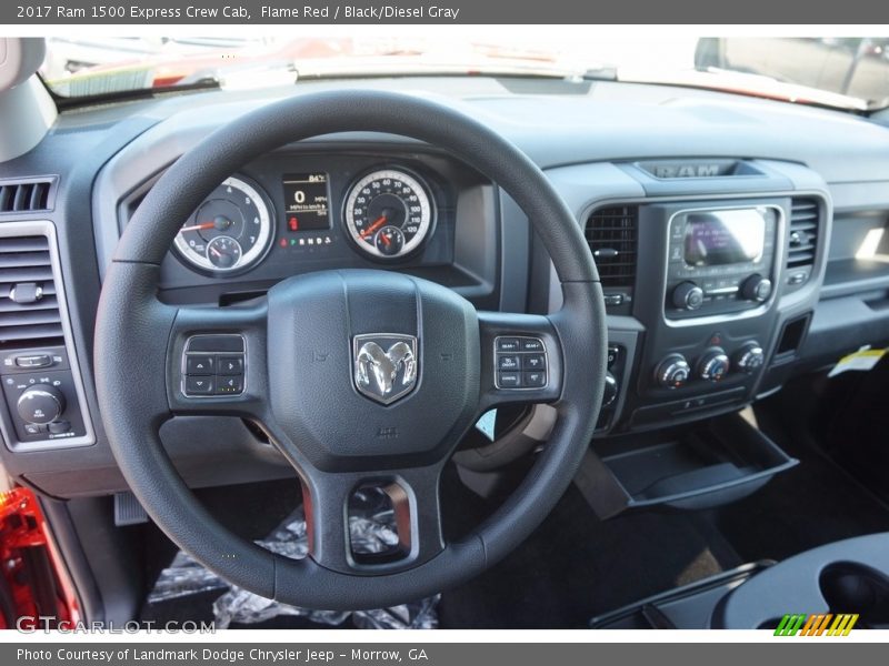 Flame Red / Black/Diesel Gray 2017 Ram 1500 Express Crew Cab