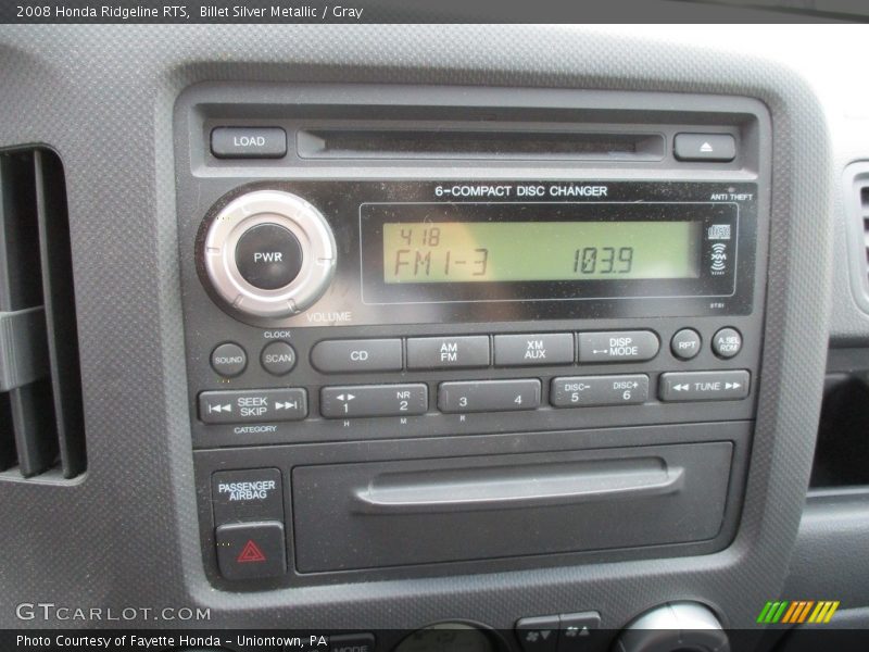 Billet Silver Metallic / Gray 2008 Honda Ridgeline RTS