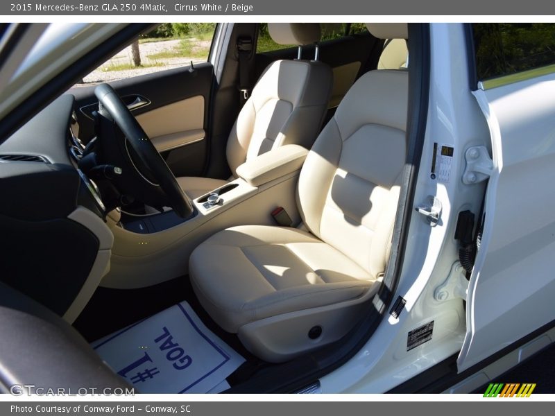 Cirrus White / Beige 2015 Mercedes-Benz GLA 250 4Matic