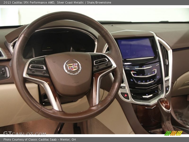 Silver Coast Metallic / Shale/Brownstone 2013 Cadillac SRX Performance AWD