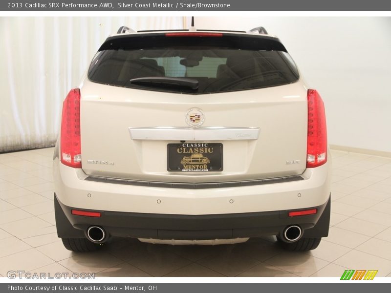 Silver Coast Metallic / Shale/Brownstone 2013 Cadillac SRX Performance AWD