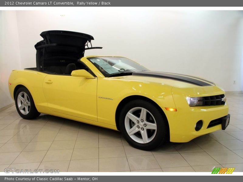 Rally Yellow / Black 2012 Chevrolet Camaro LT Convertible