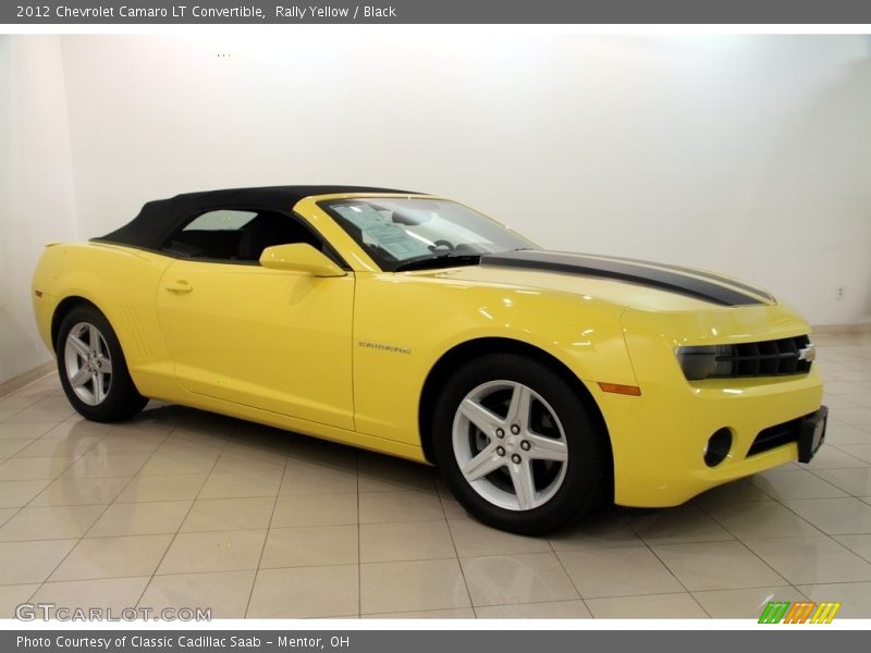 Rally Yellow / Black 2012 Chevrolet Camaro LT Convertible