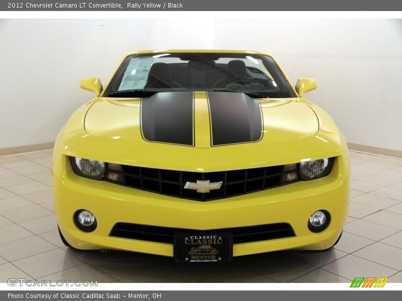 Rally Yellow / Black 2012 Chevrolet Camaro LT Convertible