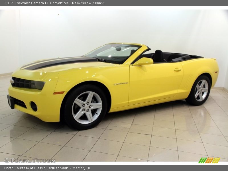 Rally Yellow / Black 2012 Chevrolet Camaro LT Convertible