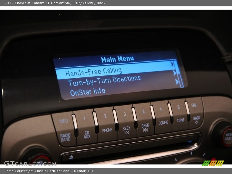 Audio System of 2012 Camaro LT Convertible