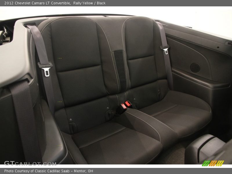 Rear Seat of 2012 Camaro LT Convertible