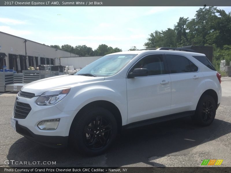 Summit White / Jet Black 2017 Chevrolet Equinox LT AWD