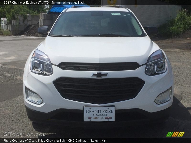 Summit White / Jet Black 2017 Chevrolet Equinox LT AWD
