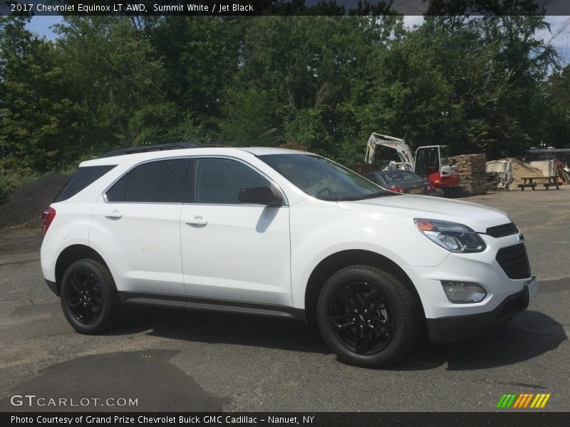Summit White / Jet Black 2017 Chevrolet Equinox LT AWD