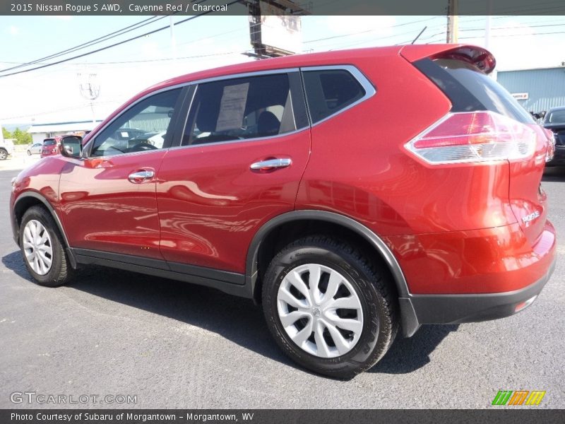 Cayenne Red / Charcoal 2015 Nissan Rogue S AWD