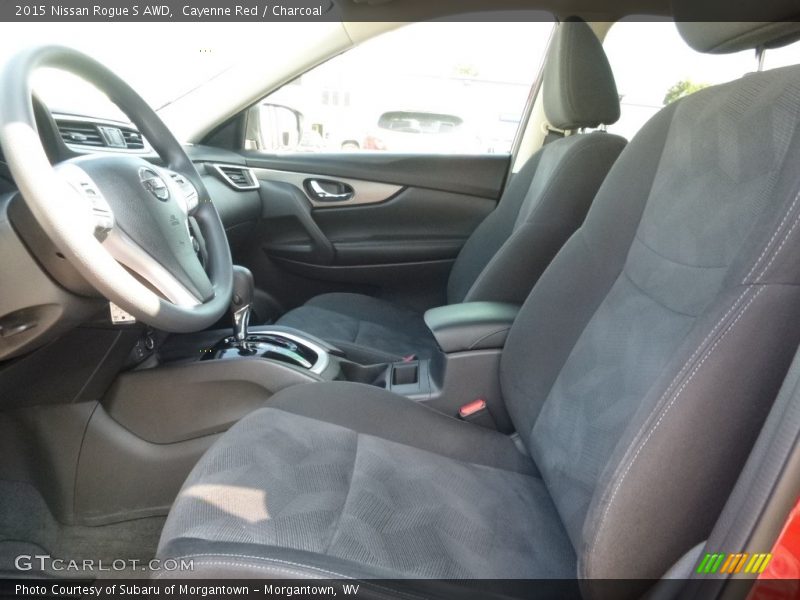 Cayenne Red / Charcoal 2015 Nissan Rogue S AWD