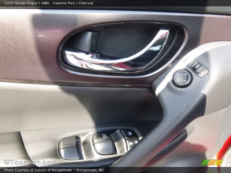 Cayenne Red / Charcoal 2015 Nissan Rogue S AWD