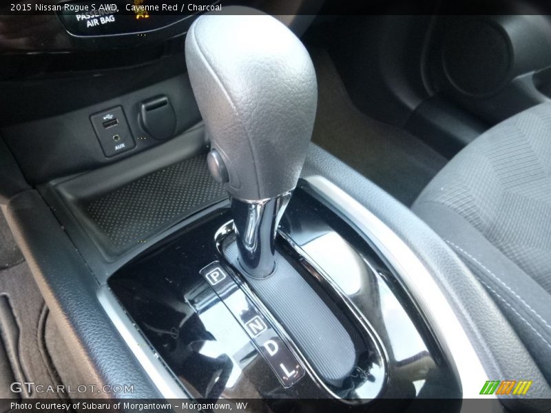 Cayenne Red / Charcoal 2015 Nissan Rogue S AWD