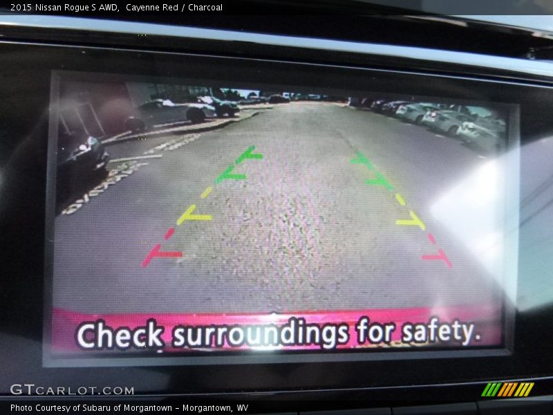 Cayenne Red / Charcoal 2015 Nissan Rogue S AWD