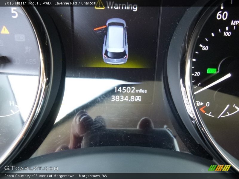 Cayenne Red / Charcoal 2015 Nissan Rogue S AWD