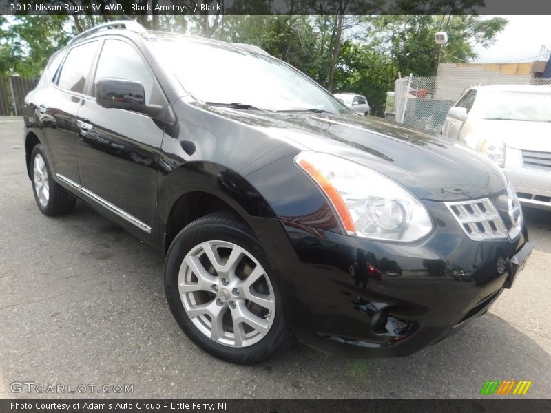 Black Amethyst / Black 2012 Nissan Rogue SV AWD
