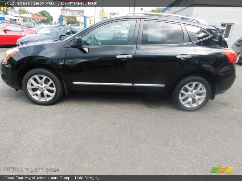 Black Amethyst / Black 2012 Nissan Rogue SV AWD
