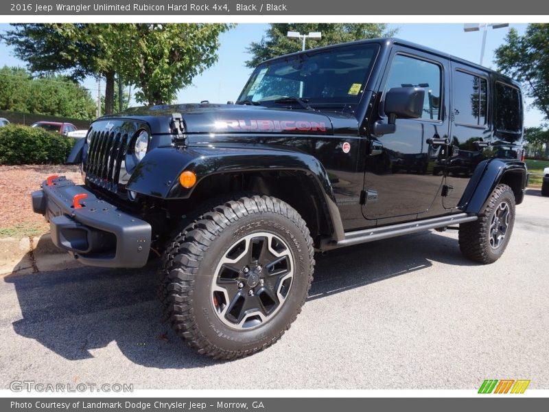 Front 3/4 View of 2016 Wrangler Unlimited Rubicon Hard Rock 4x4