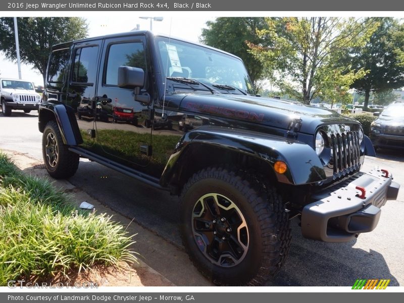 Black / Black 2016 Jeep Wrangler Unlimited Rubicon Hard Rock 4x4