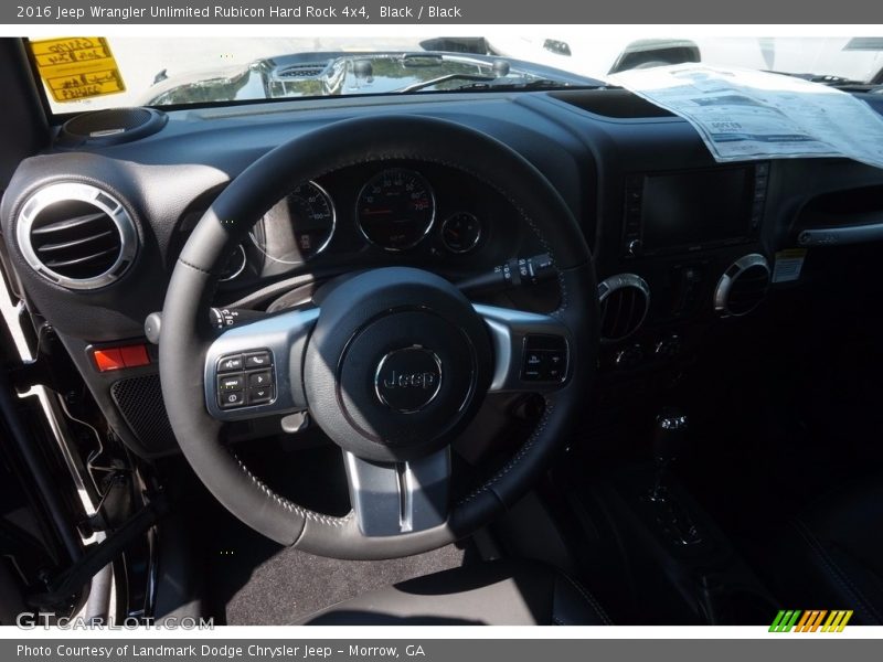 Black / Black 2016 Jeep Wrangler Unlimited Rubicon Hard Rock 4x4
