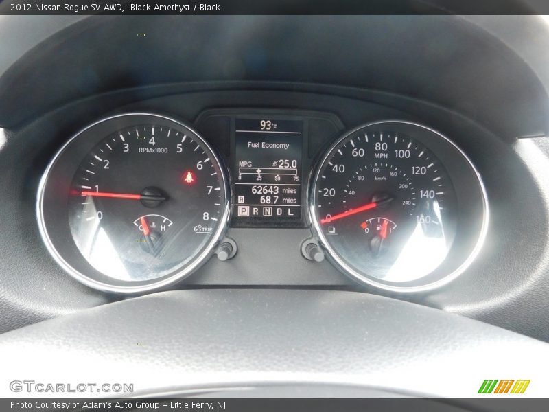 Black Amethyst / Black 2012 Nissan Rogue SV AWD