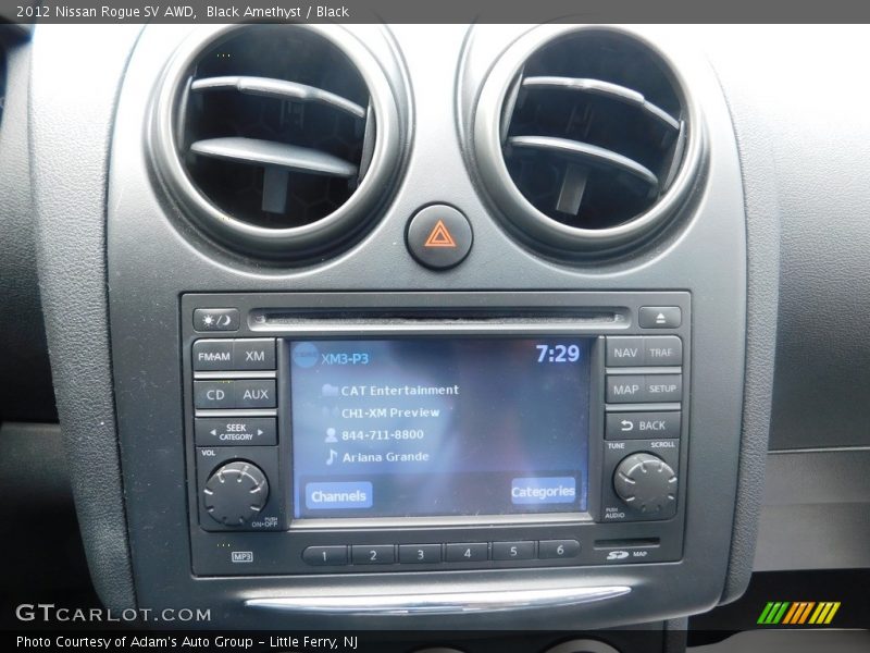 Black Amethyst / Black 2012 Nissan Rogue SV AWD