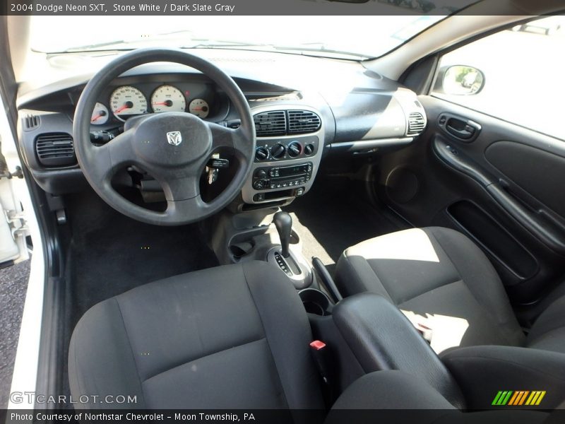 Stone White / Dark Slate Gray 2004 Dodge Neon SXT