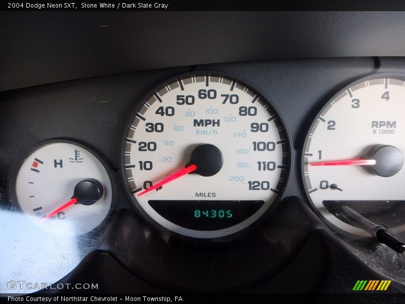 Stone White / Dark Slate Gray 2004 Dodge Neon SXT