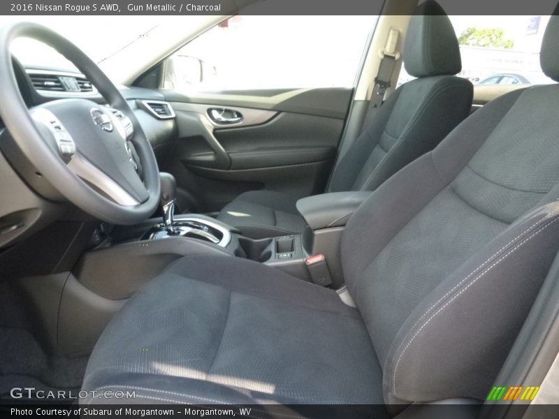 Gun Metallic / Charcoal 2016 Nissan Rogue S AWD