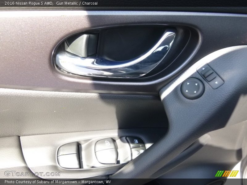 Gun Metallic / Charcoal 2016 Nissan Rogue S AWD