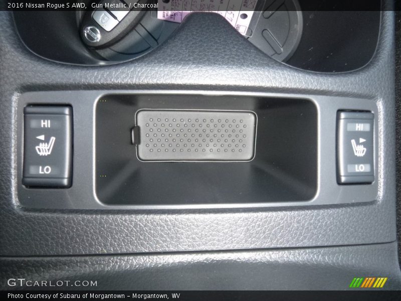 Gun Metallic / Charcoal 2016 Nissan Rogue S AWD