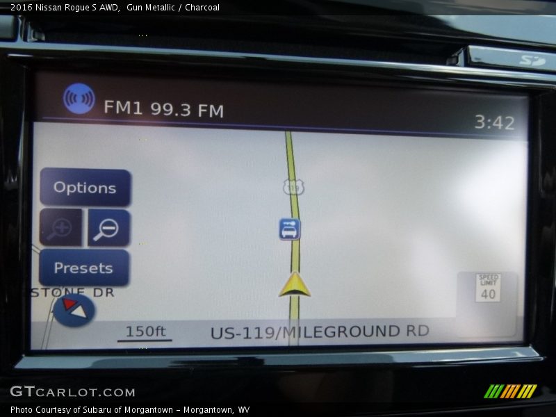 Gun Metallic / Charcoal 2016 Nissan Rogue S AWD