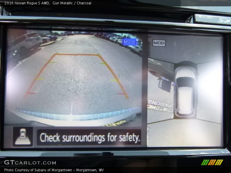 Gun Metallic / Charcoal 2016 Nissan Rogue S AWD
