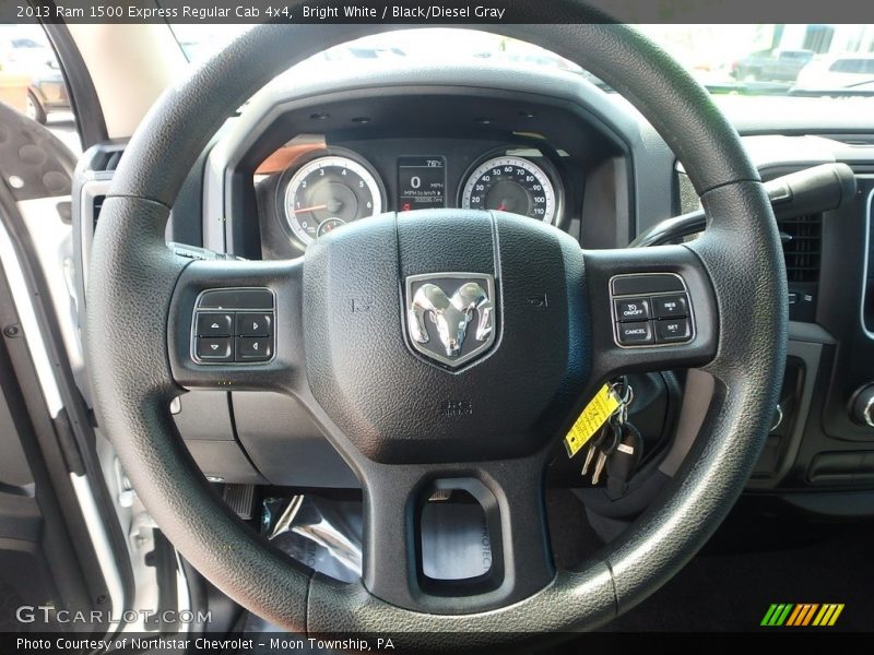 Bright White / Black/Diesel Gray 2013 Ram 1500 Express Regular Cab 4x4