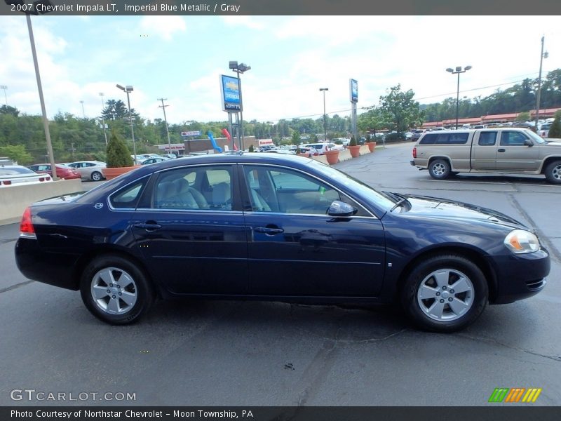 Imperial Blue Metallic / Gray 2007 Chevrolet Impala LT